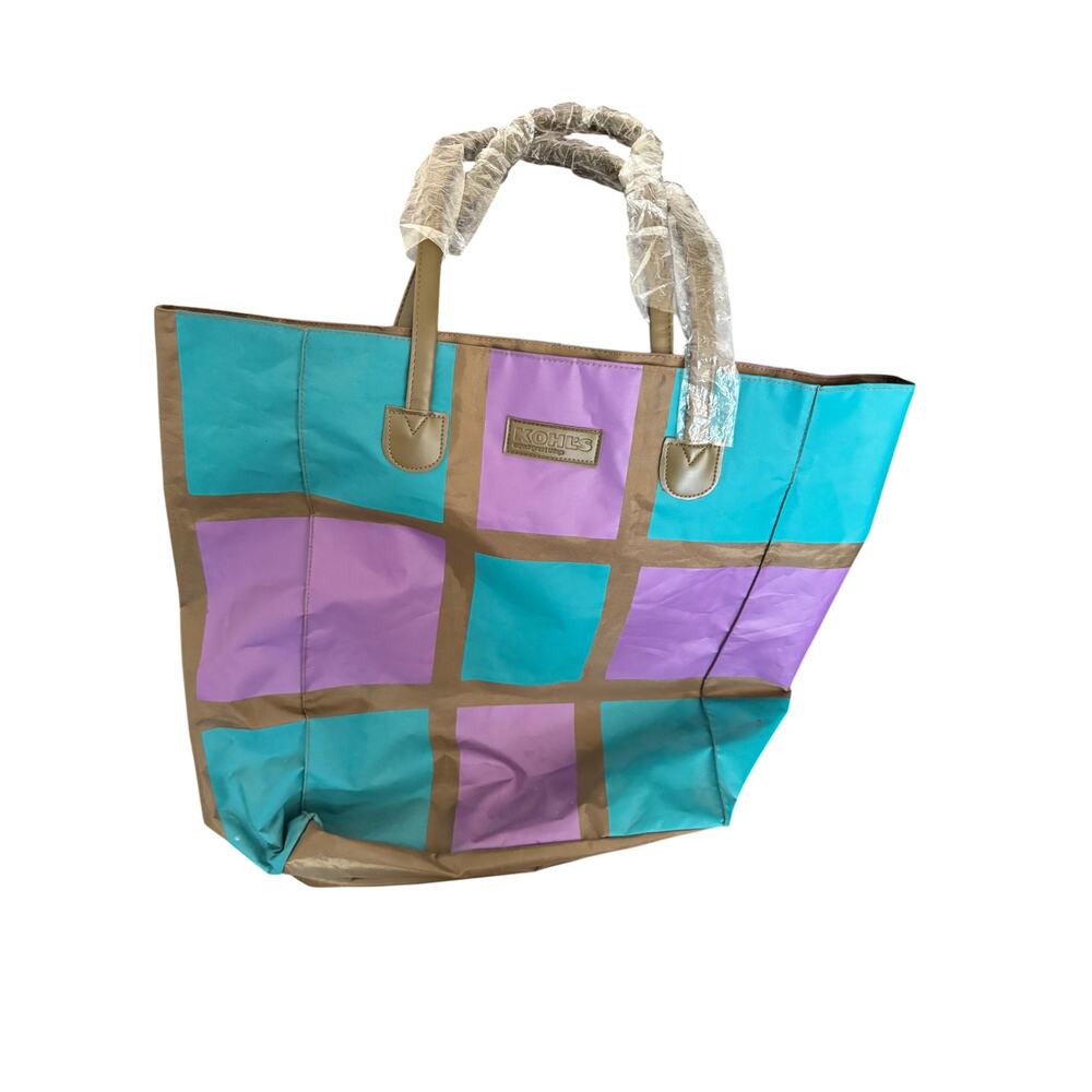 3 Shoulder Shopper Totes Bags NWT Michael Kors gwp Kohls Red Suede White Patent - Picture 4 of 8